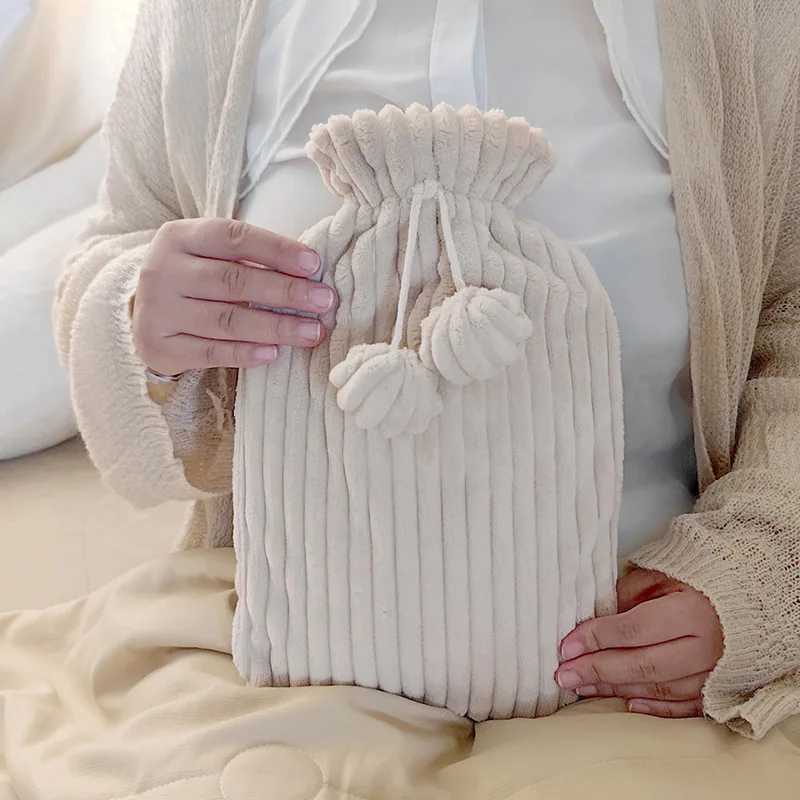 Bouillotte bouteille de rêve blanche et chaleureuse